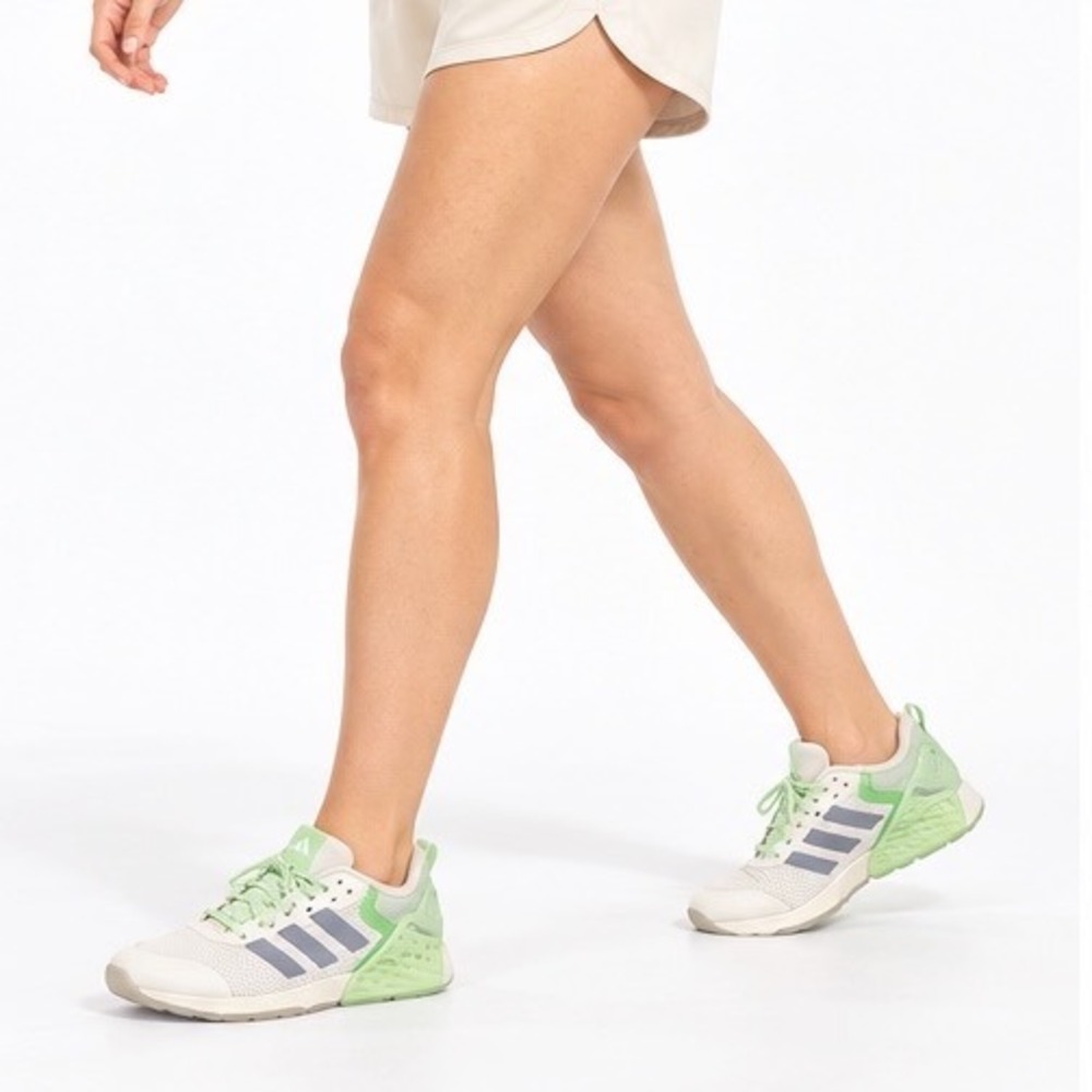 Adidas Dropset 3 Trainer W Wonder White Lucid Lime JR1673 W9.5 NEW Gym 117-08